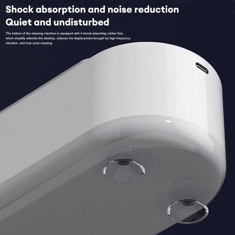 Portable Wireless Jewelry Cleaner - USB Rechargeable, 360° High-Efficiency Cleaning