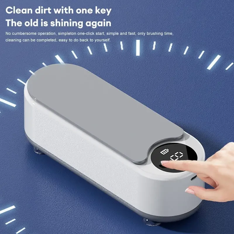 Portable Wireless Jewelry Cleaner - USB Rechargeable, 360° High-Efficiency Cleaning