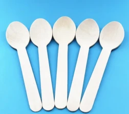 50pcs Disposable Wooden Spoons