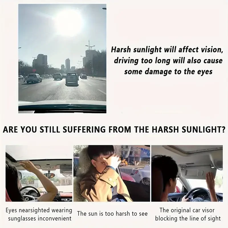 Polarized Car Visor Extender Sun Blocker