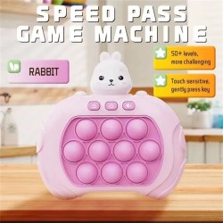 Quick Push Bubbles Game Machine  Kids Cartoon Fun Whac-A-Mole Squeezing Anti-Stress Sensory Bubble Pop Fidget Toy