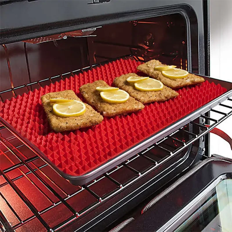 1pc Non-Stick Silicone Pyramid Cooking Mat for Baking
