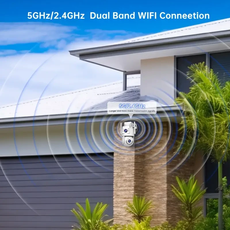 JOOAN Outdoor PTZ Wireless IP Camera  Dual Lens