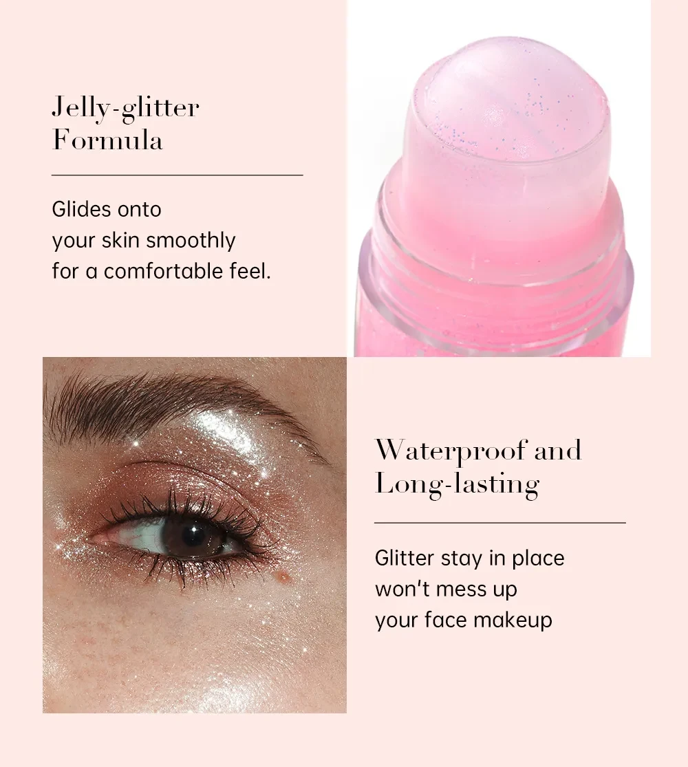 8-color Ball Sequins Gel Glitter Colorful Eye Shadow