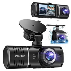 Three-record Driving Recorder HD Monitoring