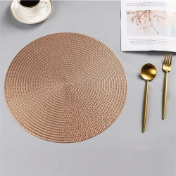 European-style Circular Hollow Non-slip Insulation Placemat