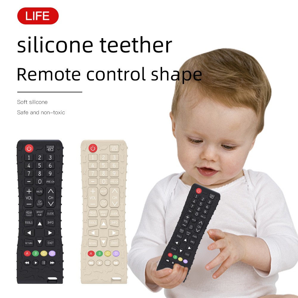 Customized Best-selling Remote Control Teether Mobile Phone Teether Anti-hand-eating Soothing Artifact Teething Stick Teether For Young Infants