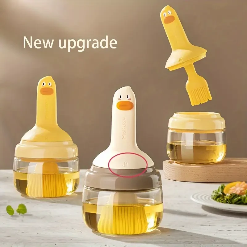 Oil Brush Bottle 190ml  Leakproof Lock Design for Olive Oil