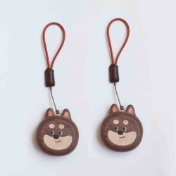 Dogs And Cats Key Chain Cute Wooden Creative Pendant
