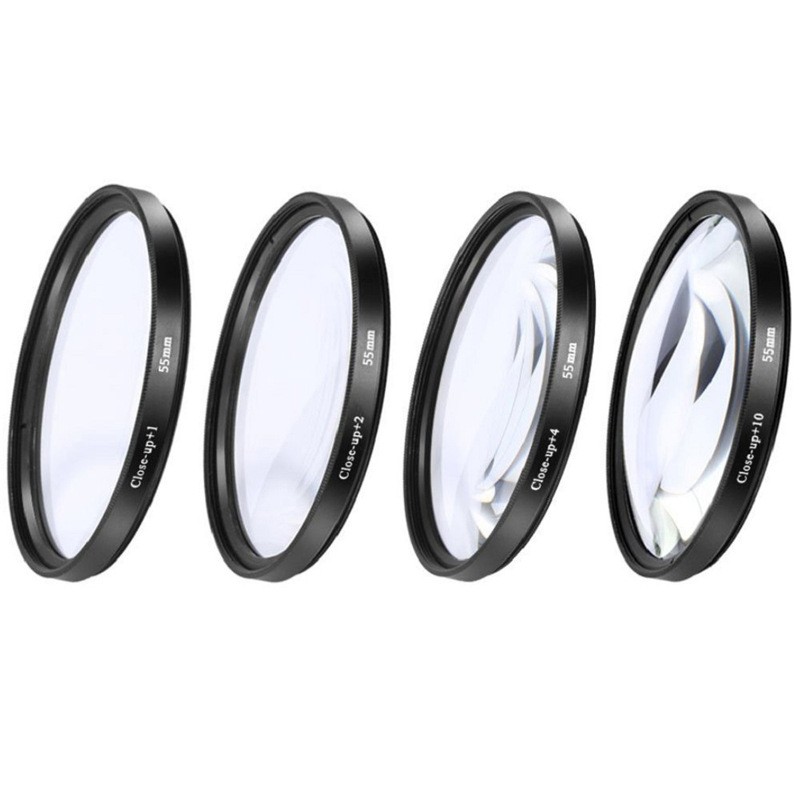 Close-up Lenses Four-piece Set Close Shot Sharp Tool With Nylon Bag