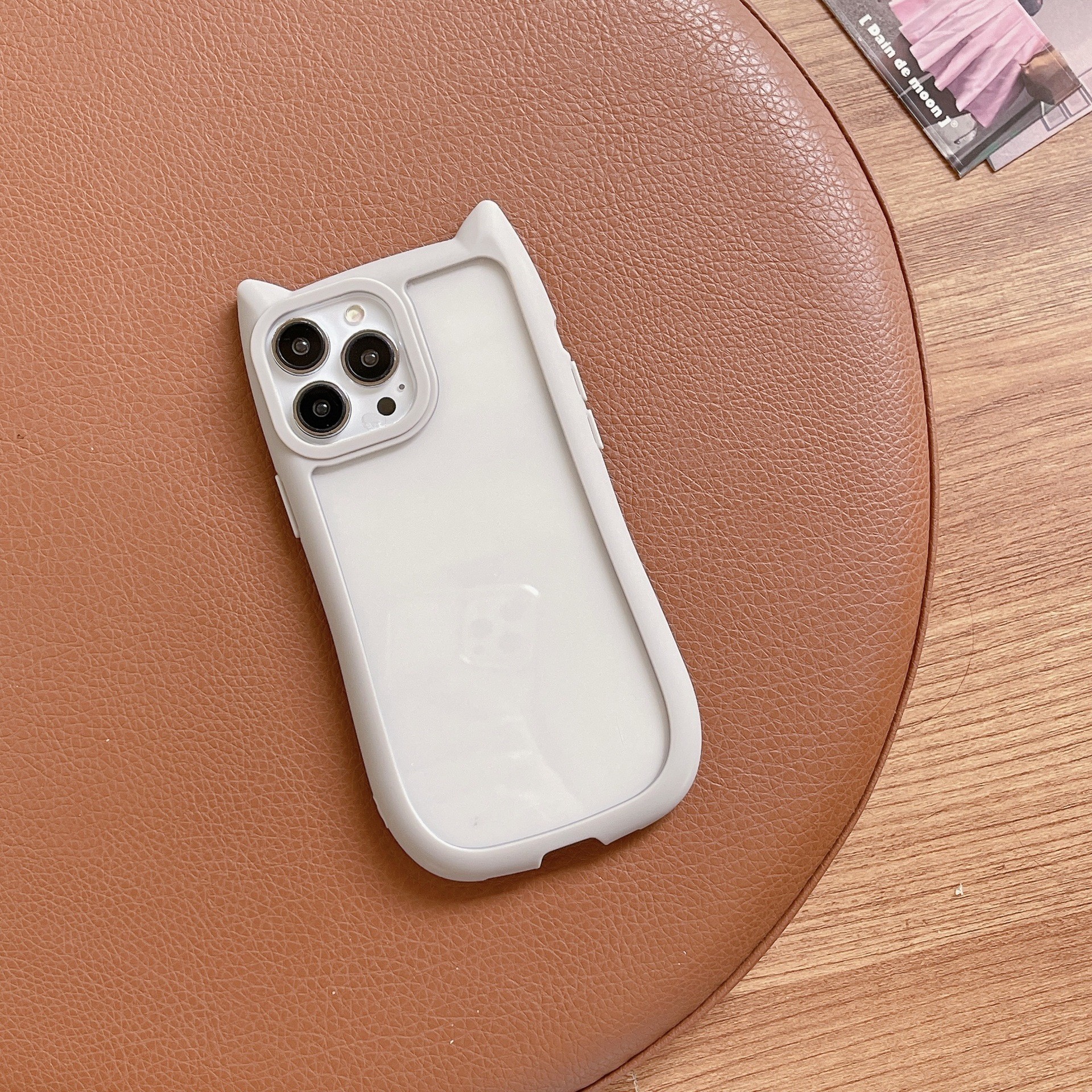 Acrylic High Version Cat Ears Phone Case