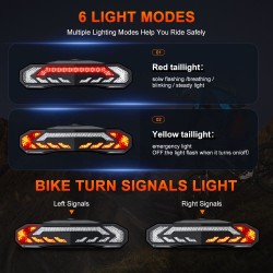 Rockbye Bike Front Light with Horn Alarm and Remote Control