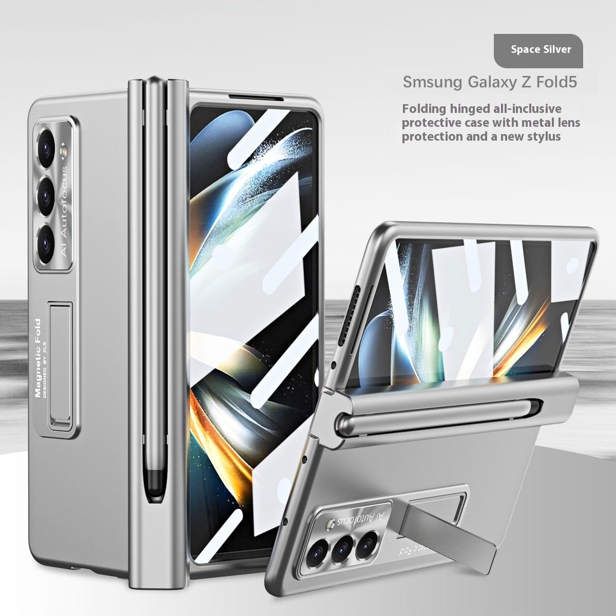Magnetic Suction Decompression Hinge Zfold5 Bracket Phone Case