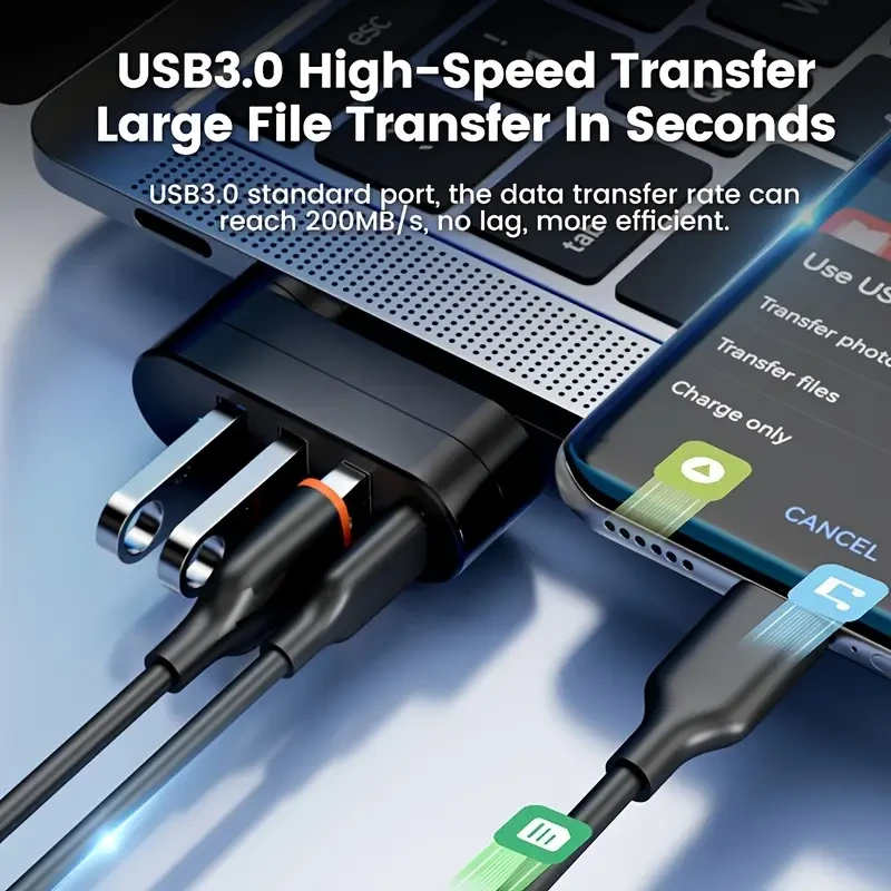 4-in-1 USB 3.0/2 Multi-Port Adapter