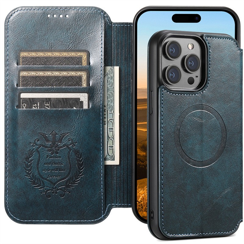 Phone Case Magnetic Wireless Charger Card Holster