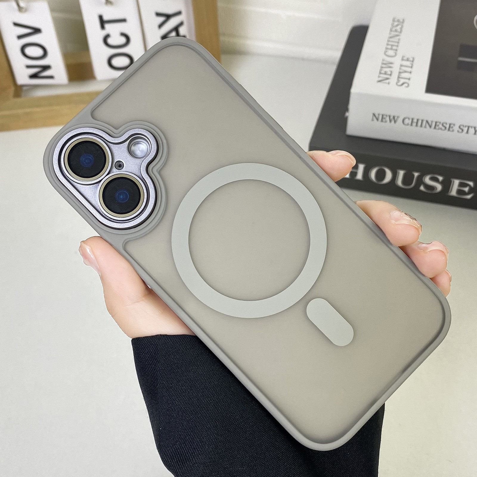 JD Magnetic Matte Phone Case All-inclusive Drop-resistant