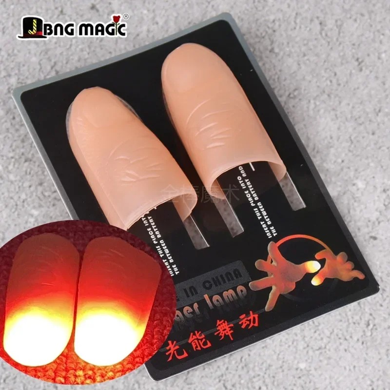 2 Pcs/Set Magic Thumbs Light Toys for Adults Magic Trick Props, Blue LED Flashing Fingers