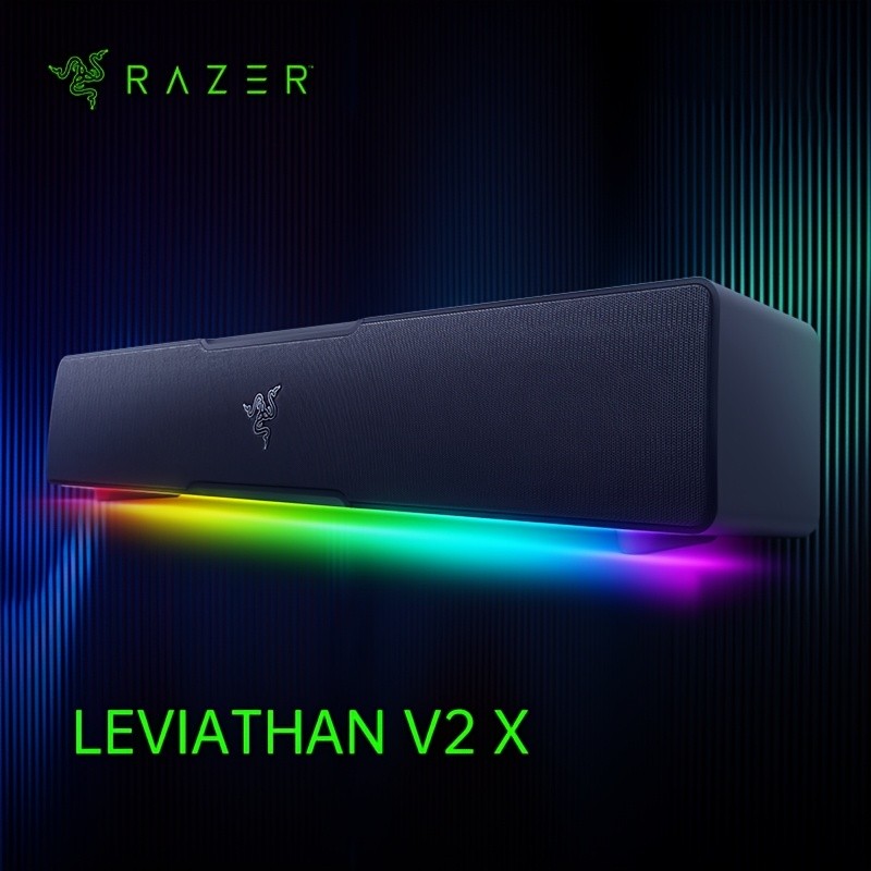 Razer Leviathan V2 X Gaming Speaker with Powerful Bass and RGB Lighting Effects