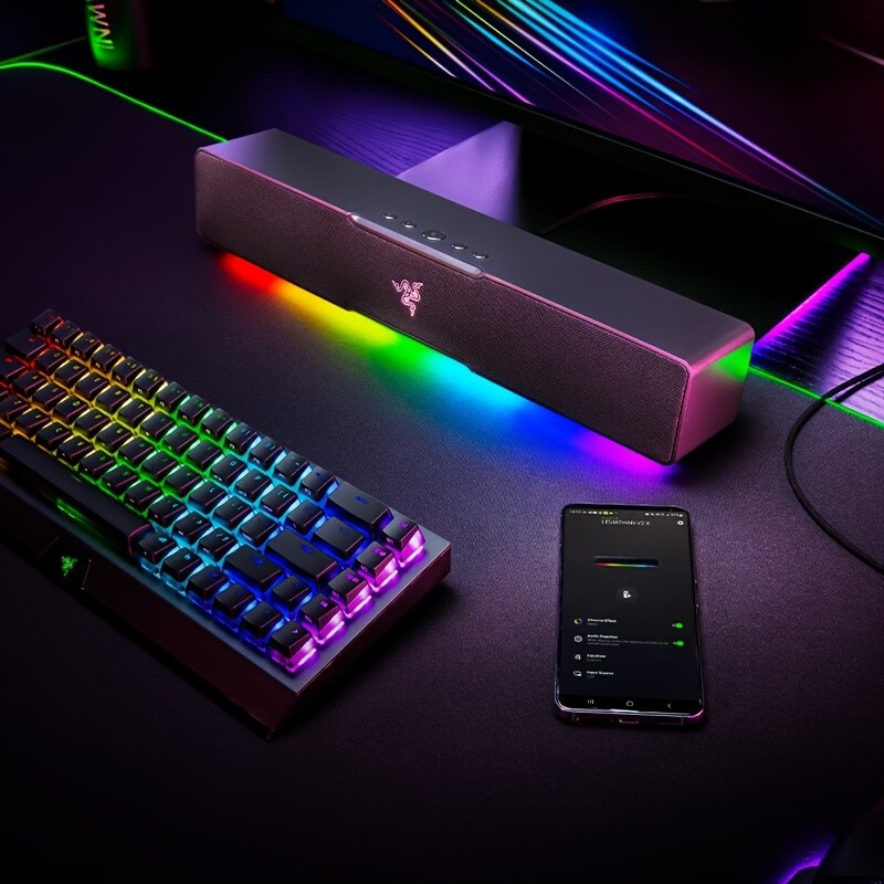 Razer Leviathan V2 X Gaming Speaker with Powerful Bass and RGB Lighting Effects