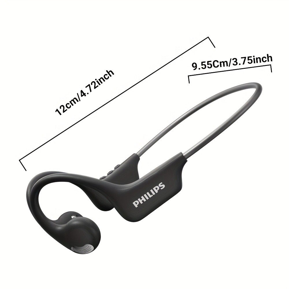 Philips Open Ear Sport Headphones  BT5.4 Wireless Bone Conduction Earphones