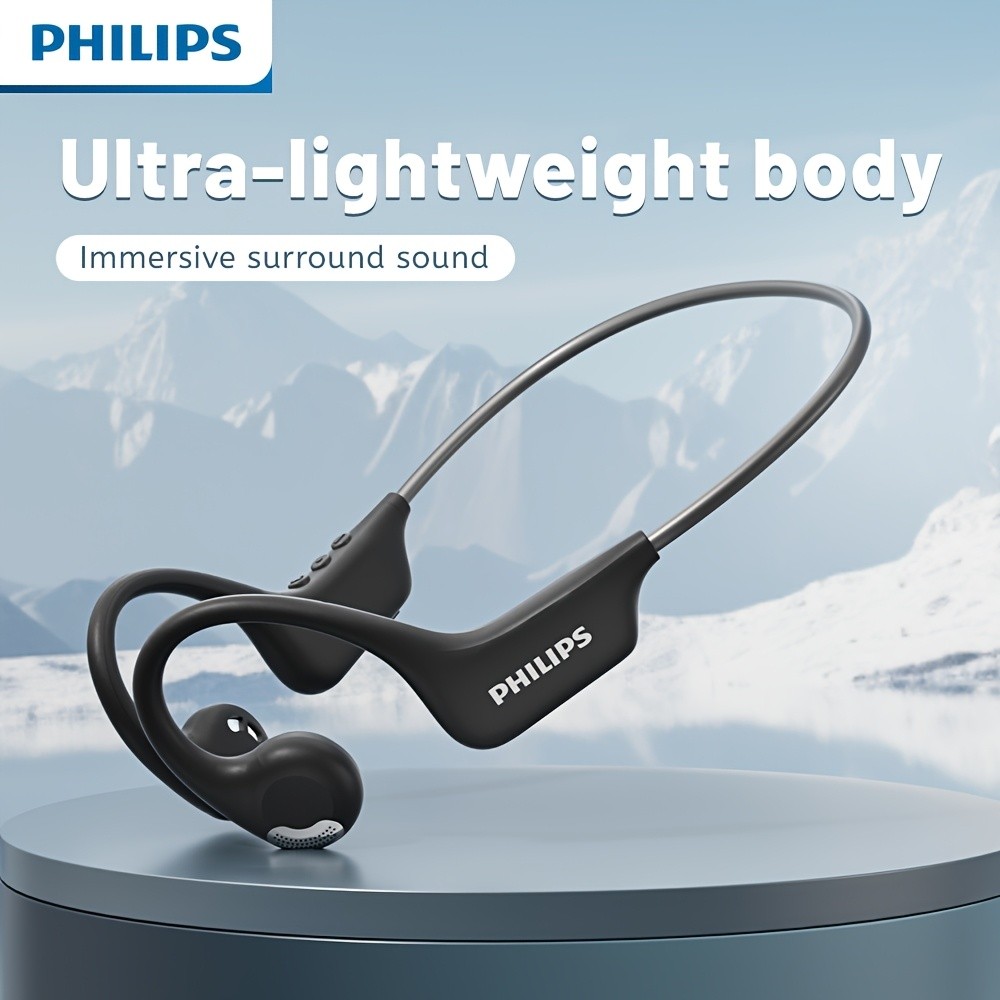 Philips Open Ear Sport Headphones  BT5.4 Wireless Bone Conduction Earphones