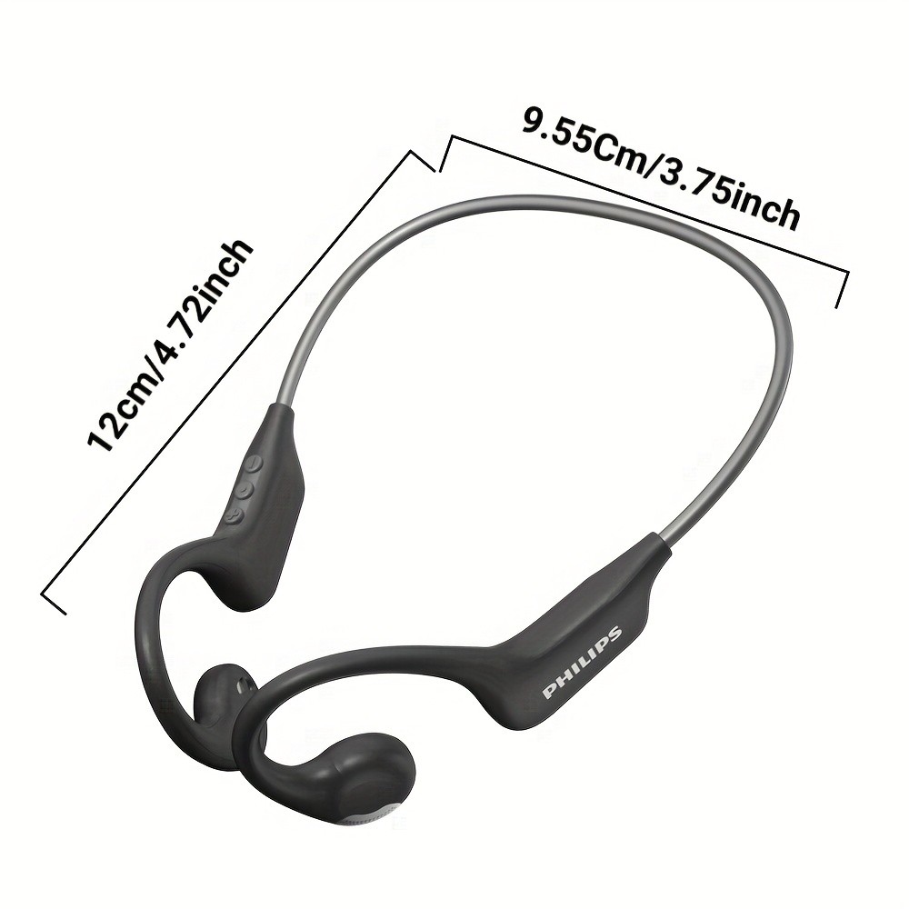Philips Open Ear Sport Headphones  BT5.4 Wireless Bone Conduction Earphones