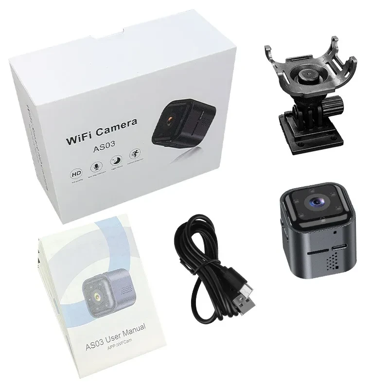 AS03 Camera HD Night Vision Security Home Smart WiFi Voice Remote Viewing Camera