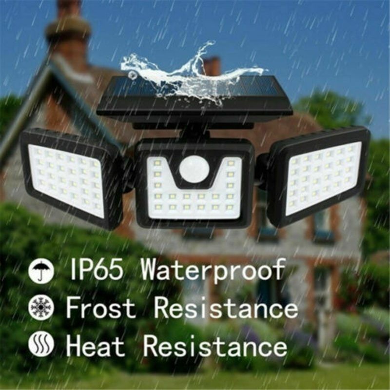 2 x Solar Wall Lights Wall Security Flood Lamp