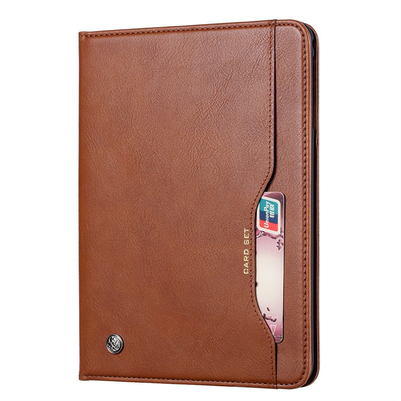 Classic Kneading Leather Business Flip Sleep Protective Cover
