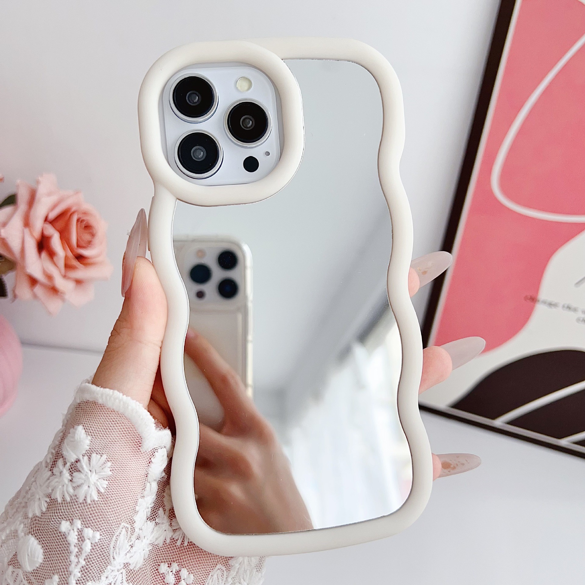 Silicone Niche Cloud Wave Phone Case