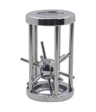 Lock Unlock Cage Star Metal Brain Teasers Fun IQ Challenge Games for Kids & Adults!