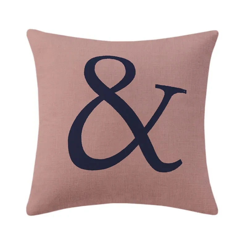 English letter pillow