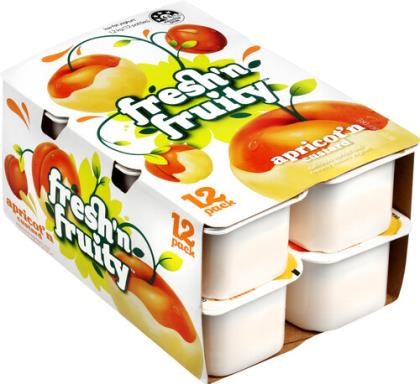 Yoghurt Apricot Custard Reduced Sugar 100g
