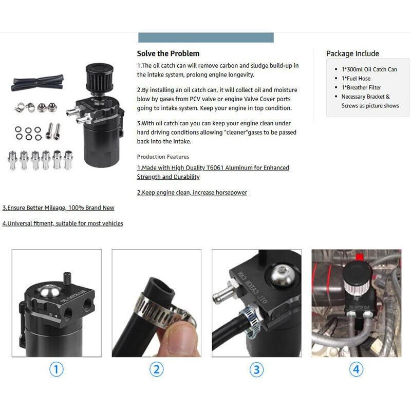 Oil Separator Catch Can