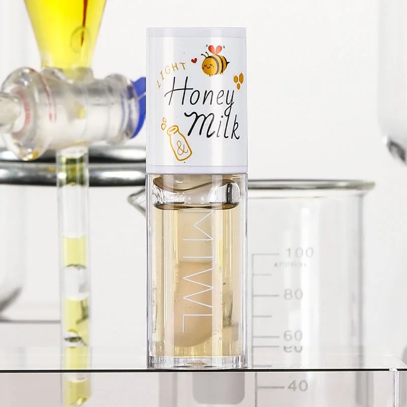 Peach Milk Honey Lip Oil Relieves Dryness, Moisturizing Lip Gloss