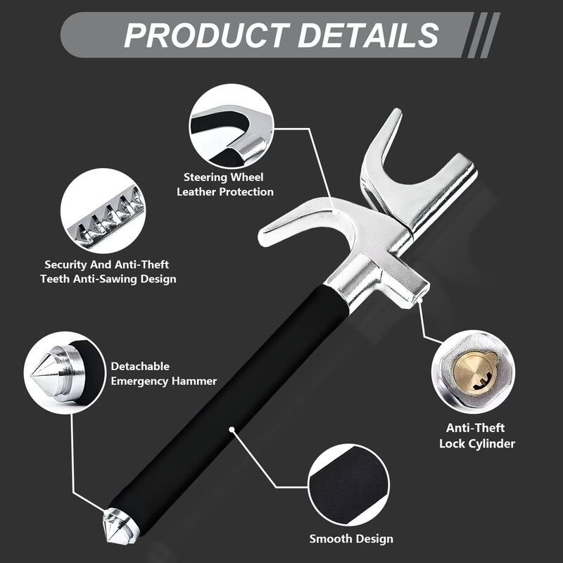 Car Steering Wheel Lock Anti Theft Security
