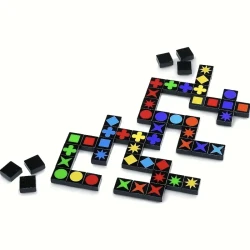Quirkle Board Game for 2-4 Players  Strategic Family Fun with 36 Colorful Magnetic Tiles