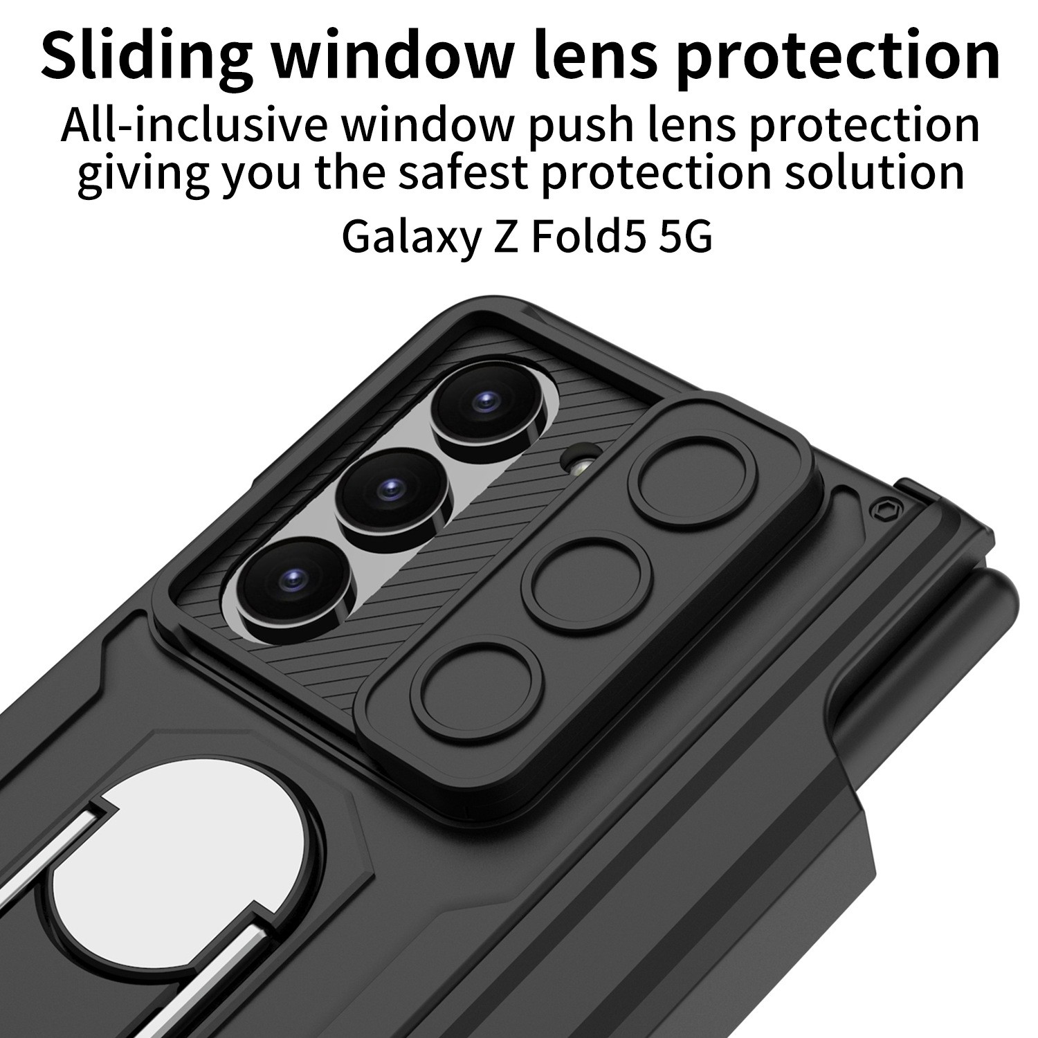 Folding Hinge Phone Case Magnetic Bracket Protective Sleeve