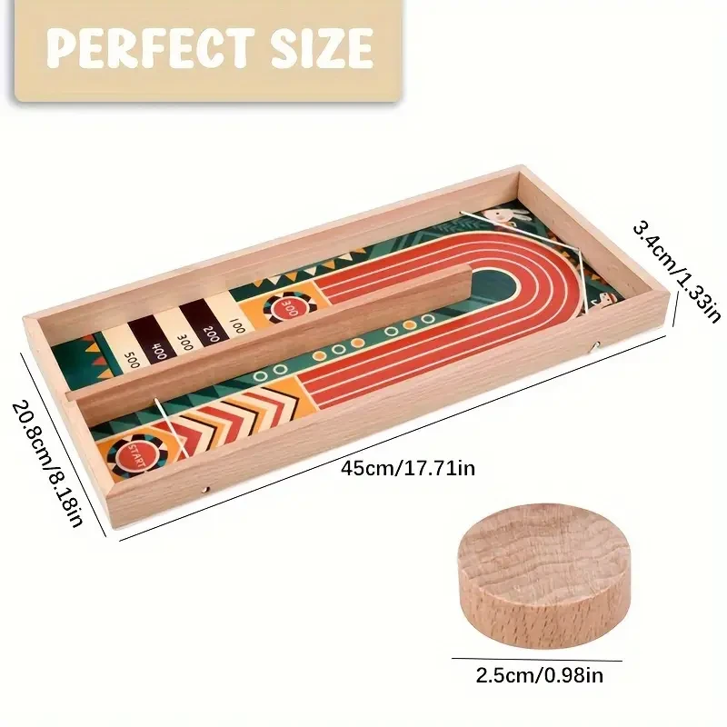 Wooden Toy Catapult Chess, U-Shaped Two-Player Tabletop Game