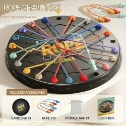 Colorful Rope Challenge Board Game
