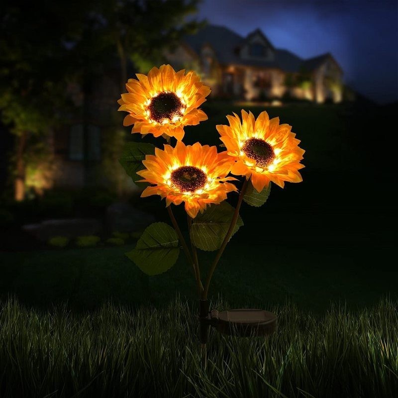 Solar LED Lights Outdoor Sunflower Lamp