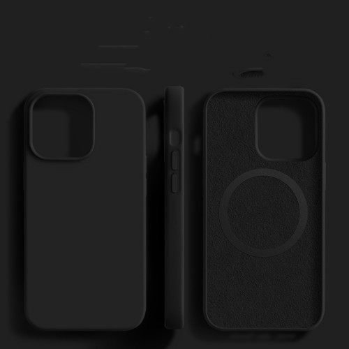 Liquid Silicone Phone Case Magnetic Skin-absorbing Protective Cover