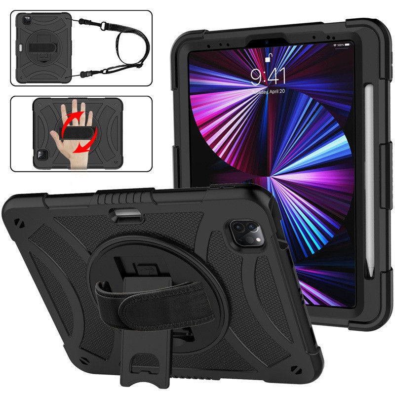 Rotating Bracket Strap Silicone Drop-resistant Protective Shell