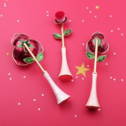 3 rose brushes