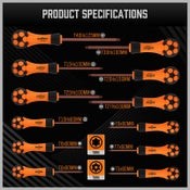 HORUSDY Magnetic Torx Screwdriver Set T5-T40