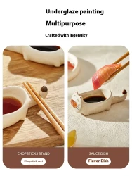 Saucer Dish Ceramic Household Seasoning Plate