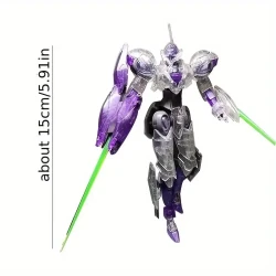 Anime Character Assembly Model with Accessories for Hobby Collection
