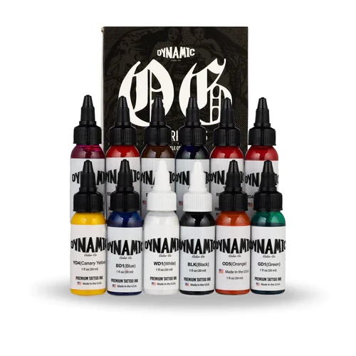 Dynamic OG Tattoo Ink 12 Colour Set 1 oz