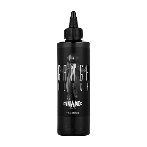 Dynamic Ganga Black Tattoo Ink 8oz Bottle