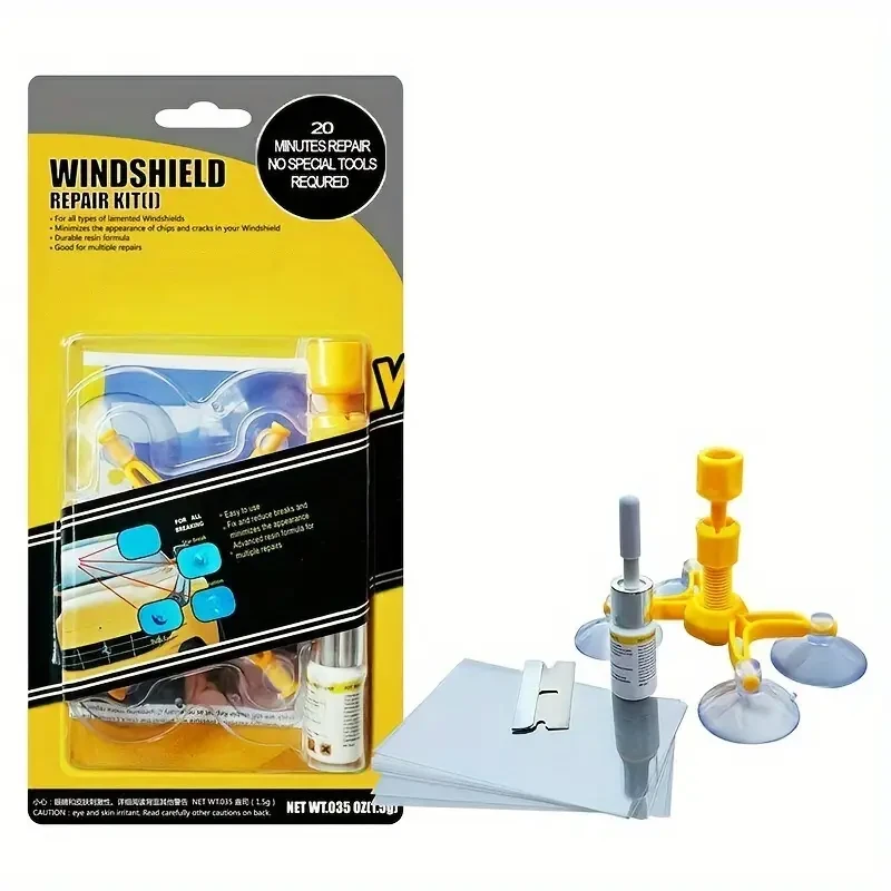 Windshield Windscreen Repair Tool Set DIY Car Wind Screen Glass Chip Crack Kit